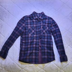 Volcom Small Dark Colored Flannel Long Sleeve